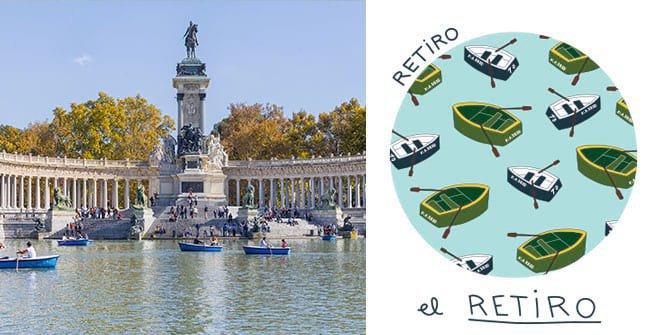 Estanque del Parque de El Retiro. Distrito Retiro
