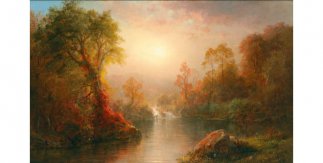 Otoño (1875). Frederic Edwin Church. Sala 47 del Museo Nacional Thyssen-Bornemisza