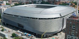 Estadio Santiago Bernabéu a punto de concluir su reforma. © Real Madrid