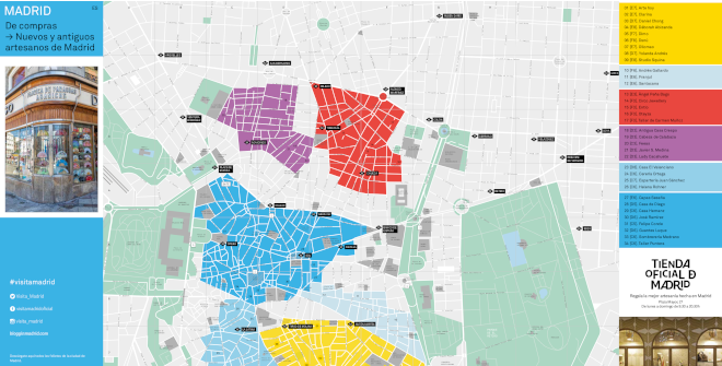 Folleto Nuevos y antiguos artesanos de Madrid
